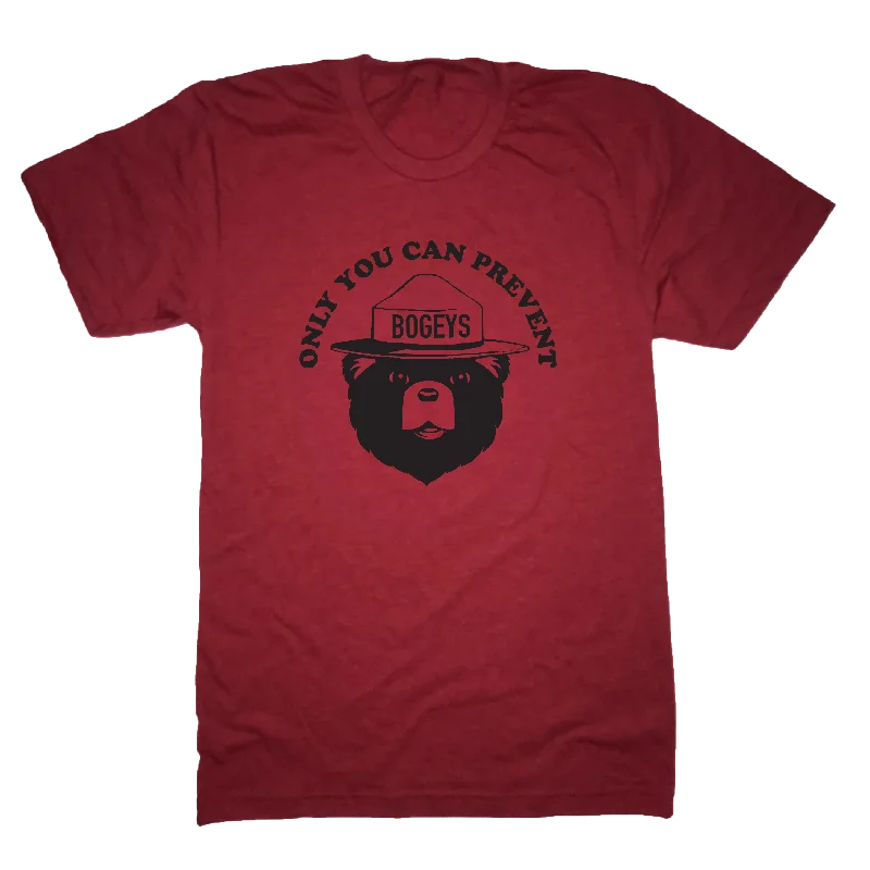 Only You Can Prevent Bogeys Golf T-Shirt-- Chenille Blend Fleece Blend Nylon Blend