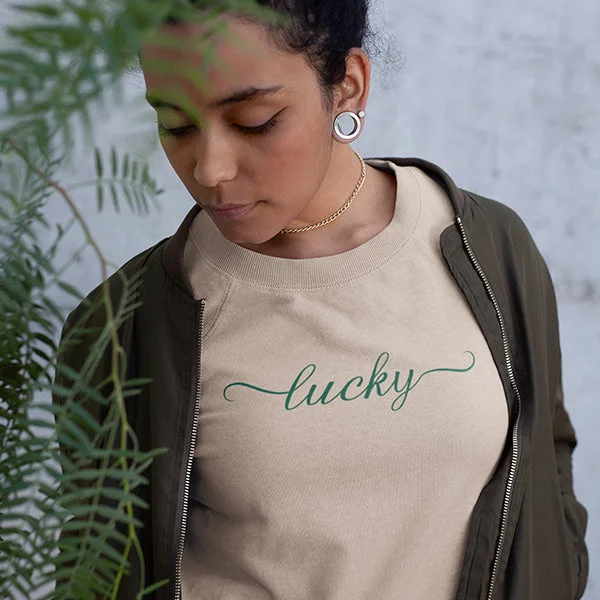 Minimalist St. Pattys Day Shirts, Lucky Shirts for Saint Patricks Day Shirt in Sizes XS to 6XL, St. Patricks Day Hoodies and Long Sleeve Tee-- Graphic Embroidered Appliqued