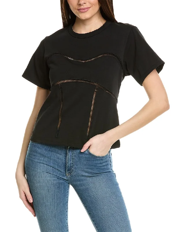 A.L.C. Wes T-Shirt-- Collared Crew Neck Turtle Neck
