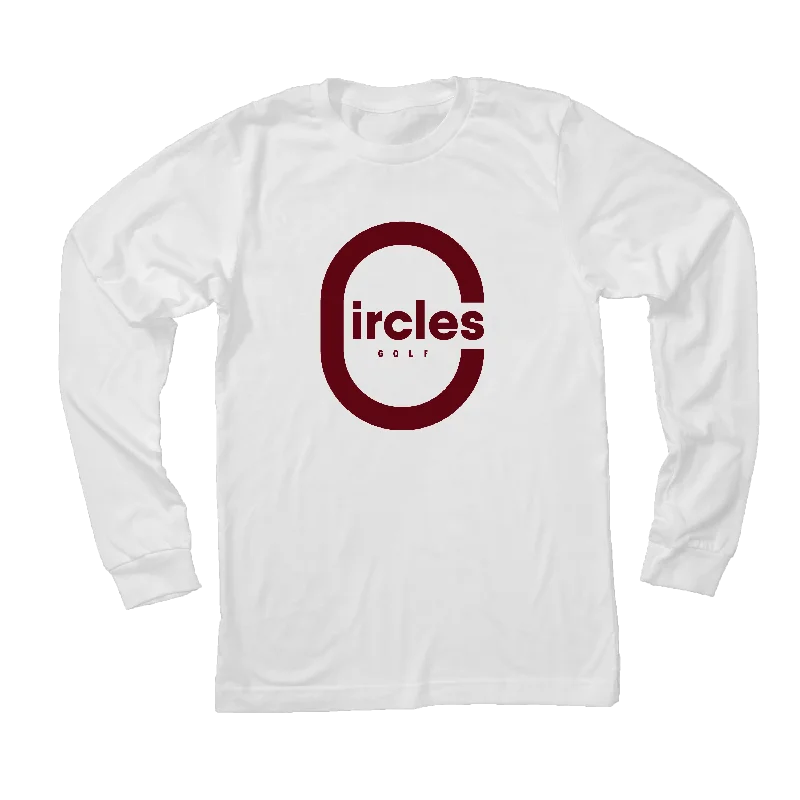 Circles Golf Big C - Long Sleeve T-Shirt-- Handmade Hand-knitted Hand-woven
