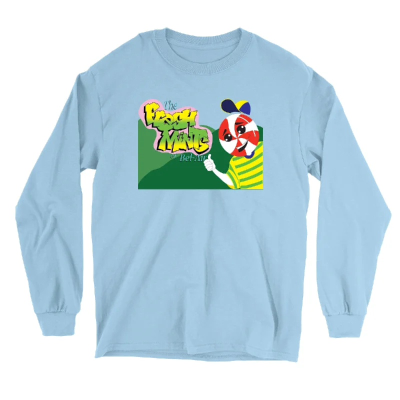 Movie The Food™ "The Fresh Mints of Bel-Air" Long Sleeve T-Shirt-- Cashmere Blend Cotton Blend Poly Blend