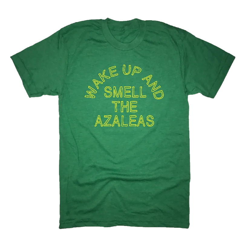 Wake Up And Smell The Azaleas Golf T-Shirt-- Asymmetrical Pockets Print
