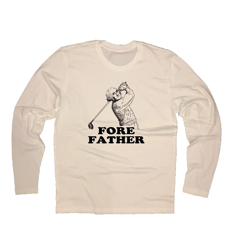 Fore Father GW Golf - Long Sleeve T-Shirt-- Spandex Blend Rayon Blend Denim Blend