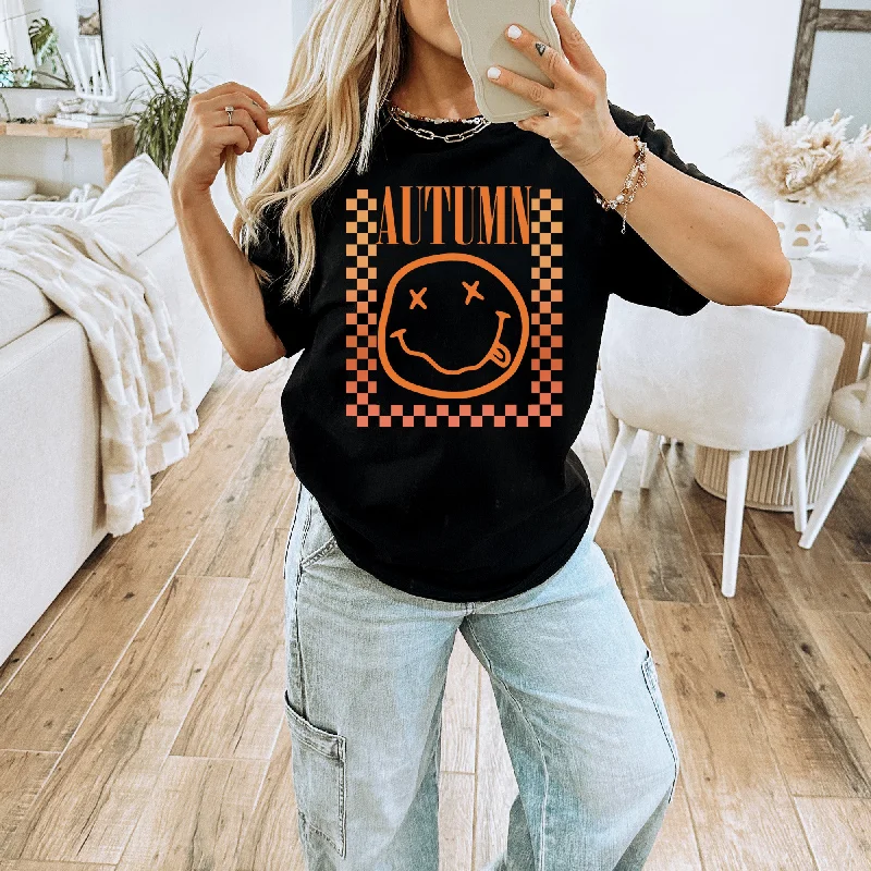 Ombre Autumn Shirt - Fall Shirt - Sizes S to 5XL-- Terry Blend Velvet Blend Canvas Blend