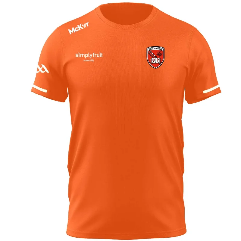 Mc Keever Armagh GAA Official Vital Training T-Shirt - Youth - Orange-- Collared Crew Neck Turtle Neck Mc Keever Armagh GAA Official Vital Training T-Shirt - Youth - Orange-- Collared Crew Neck Turtle Neck