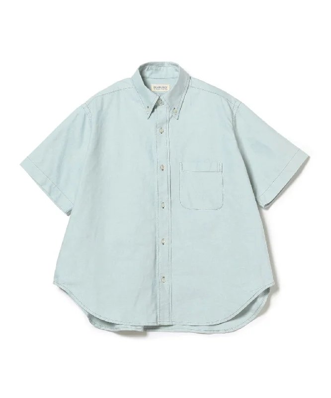 Beams Boy O.BIG B.D Shirt - Green-- Welt Pockets Slit Pockets Flap Pockets