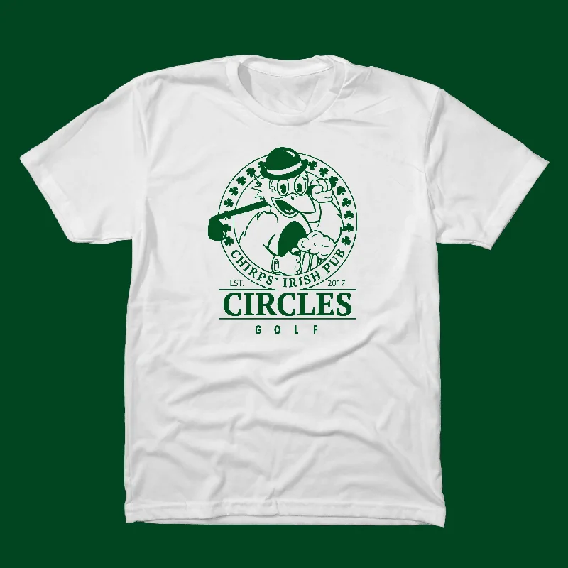Chirps Irish Pub - T-Shirt-- Striped Floral Plaid