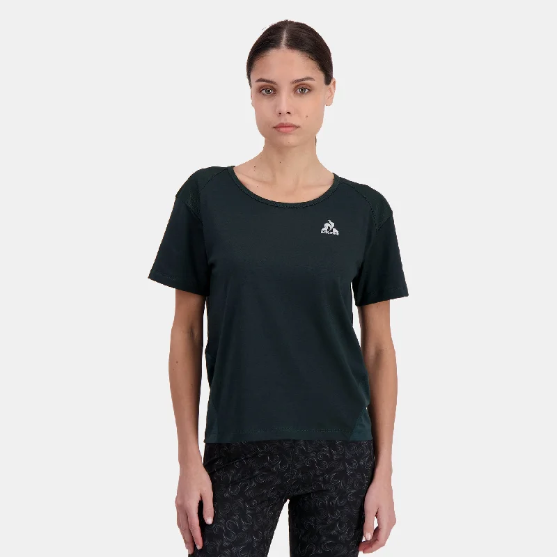 2410005-TRAINING LF Tee SS N°4 W scarab | T-shirt Femme-- Terry Blend Velvet Blend Canvas Blend