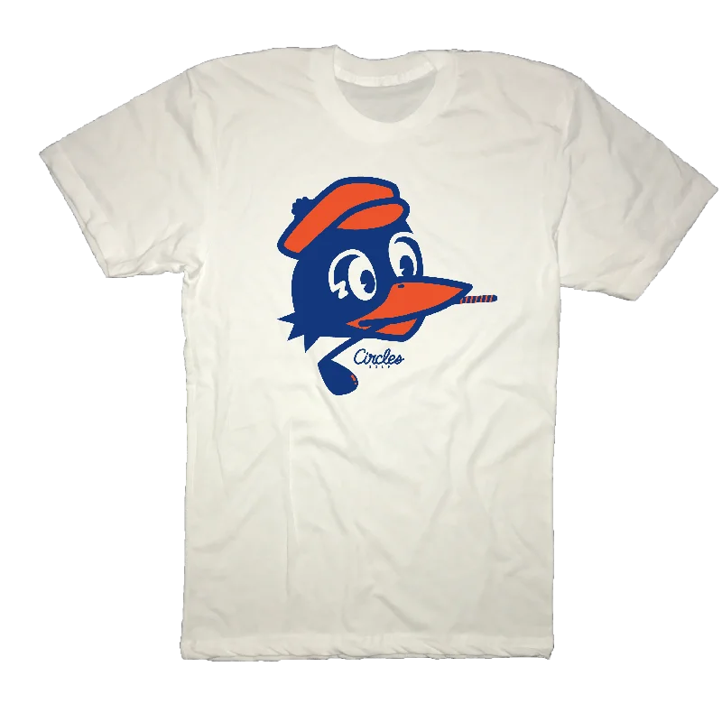 Chirps Head Logo T-Shirt-- Beaded Sequined Faux Fur