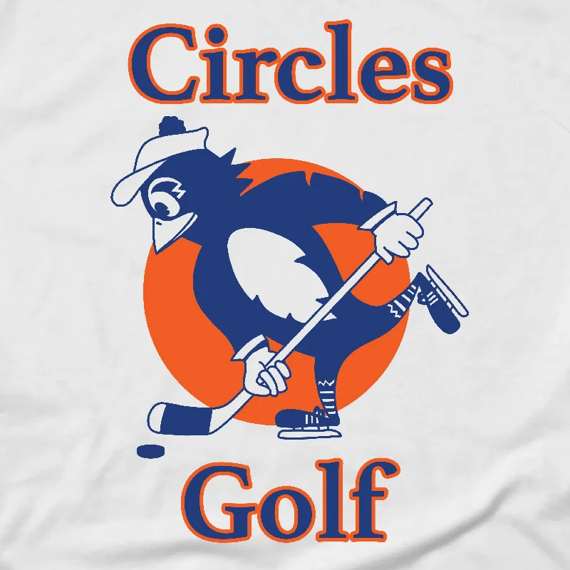 Circles Golf Hockey T-Shirt-- Asymmetrical Pockets Print