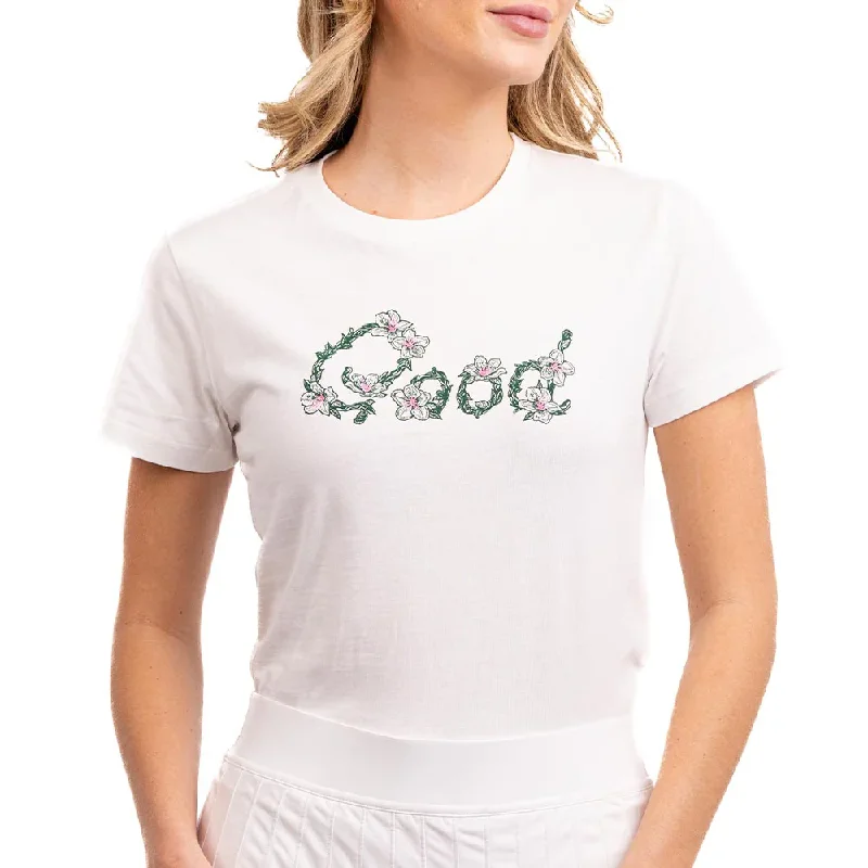 Women's Good Azalea Tee Shirt by Good Good Golf-- Plaid T-Shirt Polka Dot Checkered