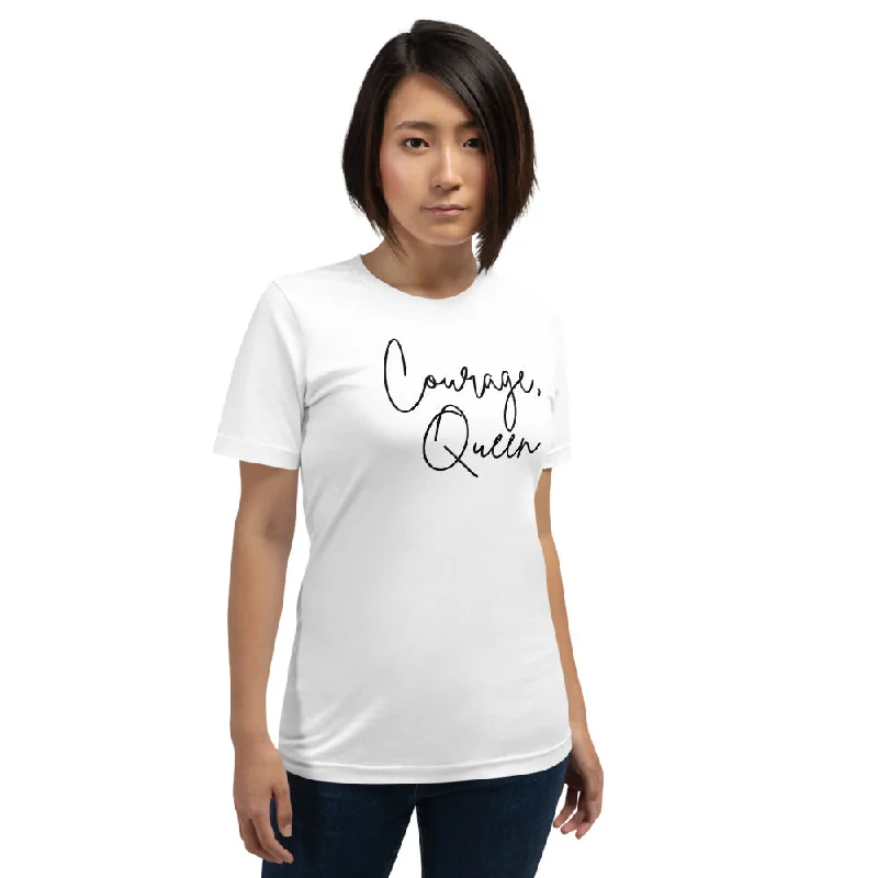 Courage, Queen - Short-Sleeve Unisex T-Shirt-- Chenille Brocade Lace