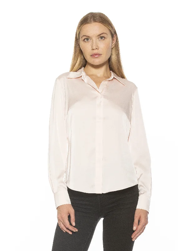 Cassidy Shirt-- Zippered Front Buttoned Front Snap Front