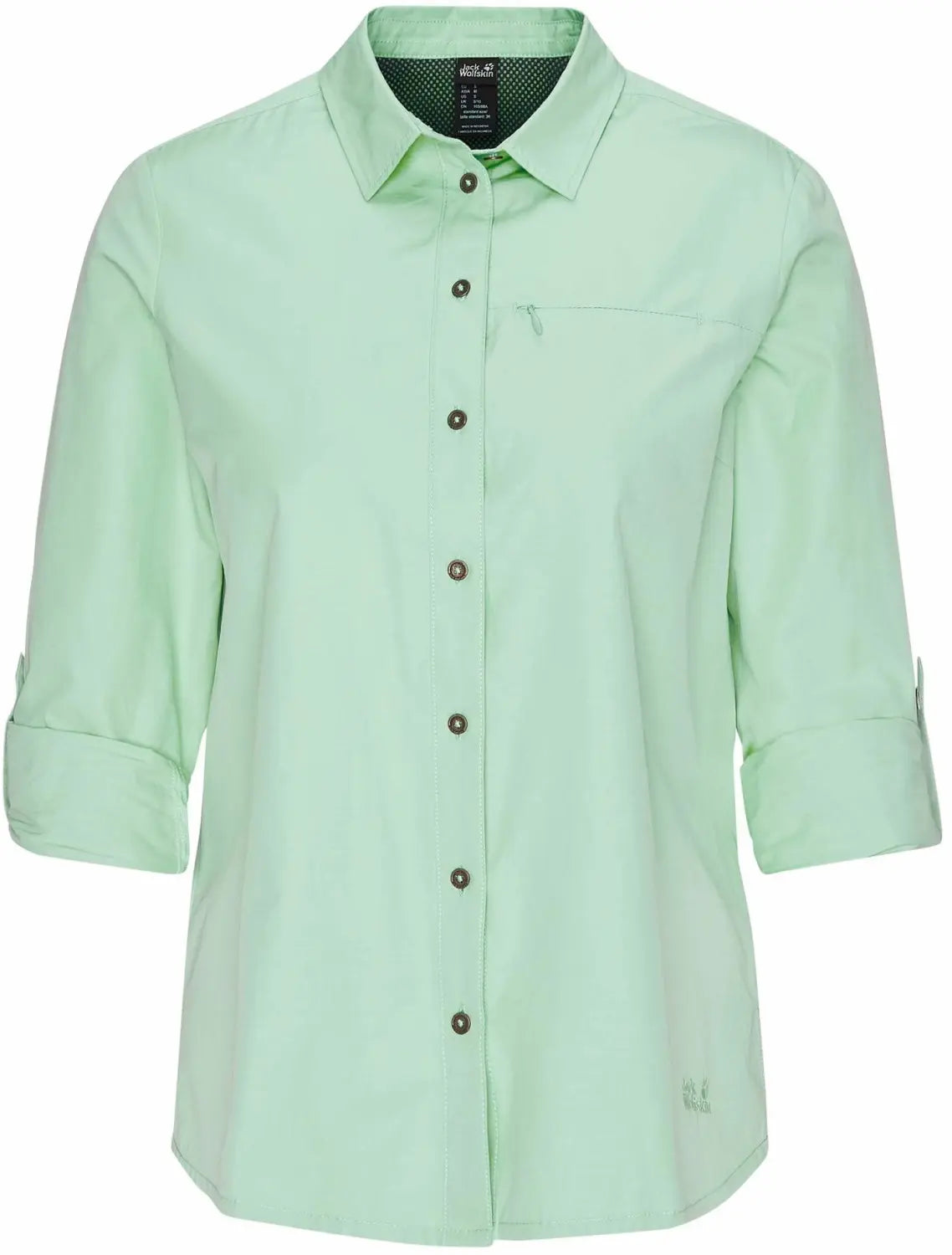 Jack Wolfskin Lakeside Roll-Up Shirt - Women's-- Lace Blend Ribbed Blend Corduroy Blend