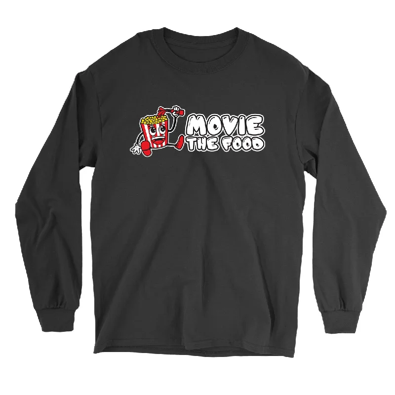 Movie The Food™ "Logo" Long Sleeve T-Shirt -- Basic T-Shirt Crew Neck Short Sleeve