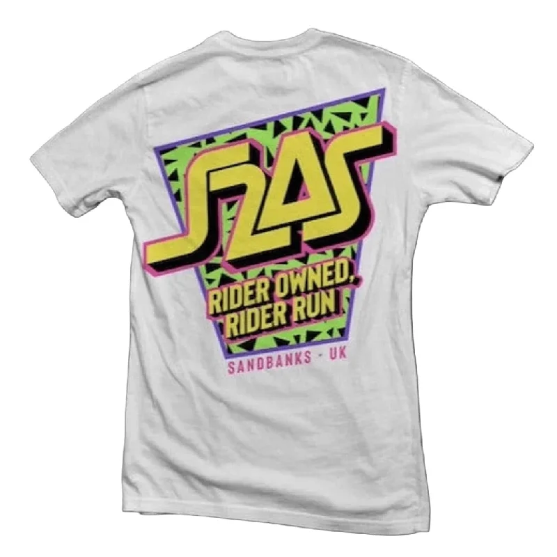 S2AS Retro T-Shirts (White)-- Mesh Canvas Denim
