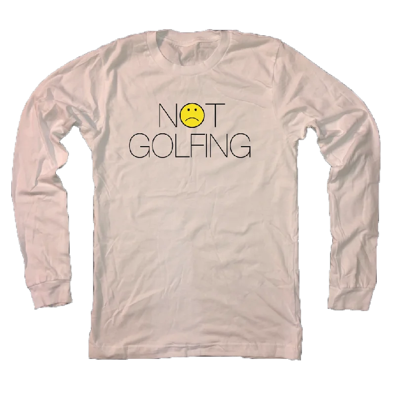 Not Golfing - Long Sleeve T-Shirt-- Polka Dot Checkered Tartan