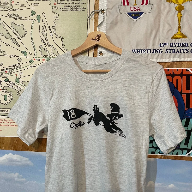 Chirps Witch Golf T-Shirt-- Mesh Blend Leather Blend Suede Blend