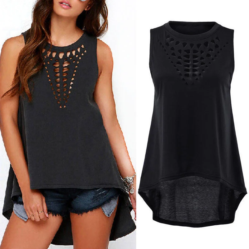 Summer Women Ladies Hollow Out High Low T Shirt Dresses Casual Loose Asymmetrical Bandage Bodycon Party Dress Z2-- Denim Fabric Leather Fabric Suede Fabric Summer Women Ladies Hollow Out High Low T Shirt Dresses Casual Loose Asymmetrical Bandage Bodycon Party Dress Z2-- Denim Fabric Leather Fabric Suede Fabric