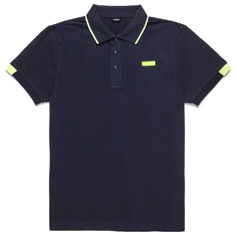 Elegant Cotton Polo Shirt With Contrast Accents-- Polka Dot Checkered Tartan