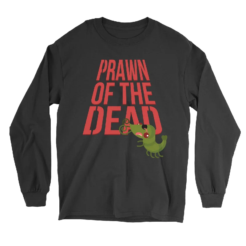 Movie The Food™ "Prawn Of The Dead" Long Sleeve T-Shirt-- Casual Formal Business