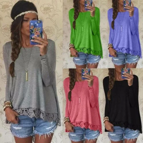 Women's Long Sleeve Shirt Casual Loose Cotton Tops Lady-- Hooded Caped Shawl Collar