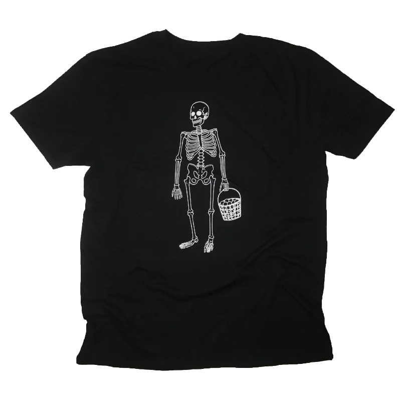 Skeleton with Range Balls T-shirt-- Elegant Classic Vintage