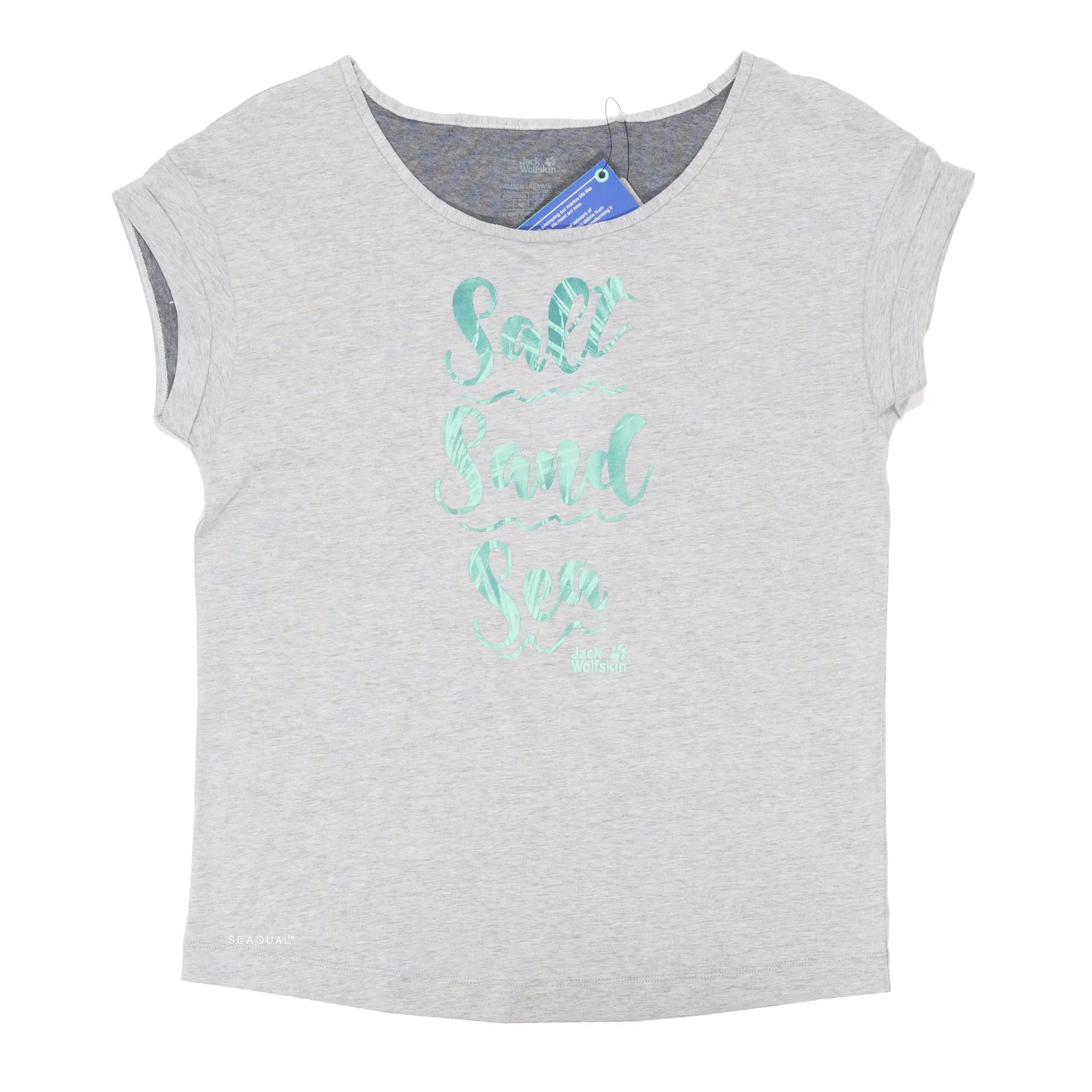 Jack Wolfskin Salt Sand Sea T-Shirt - Women's-- Anti-Shrink Durable Soft