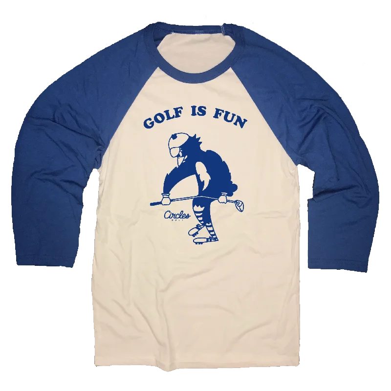 Golf Is Fun Raglan Shirt-- Sequined Glittery Shiny