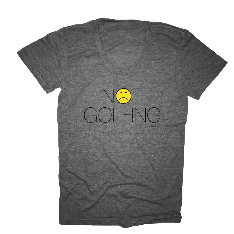 Not Golfing T-Shirt-- Striped Floral Plaid