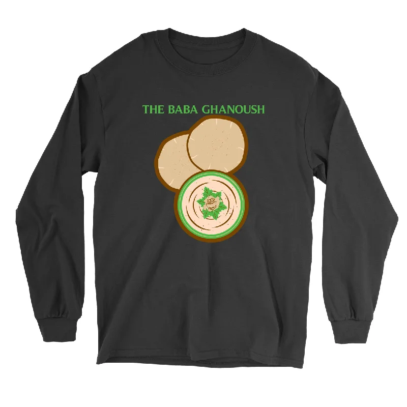 Movie The Food™ "The Baba Ghanoush" Long Sleeve T-Shirt-- Plaid T-Shirt Polka Dot Checkered
