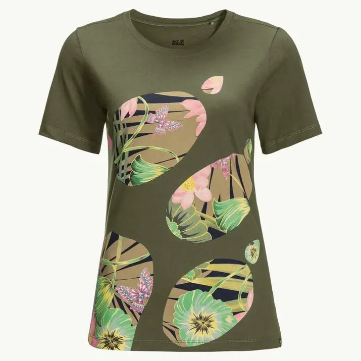 Jack Wolfskin Paradise Logo T-Shirt - Women's-- Fleece Fabric Down Fabric Feather Fabric