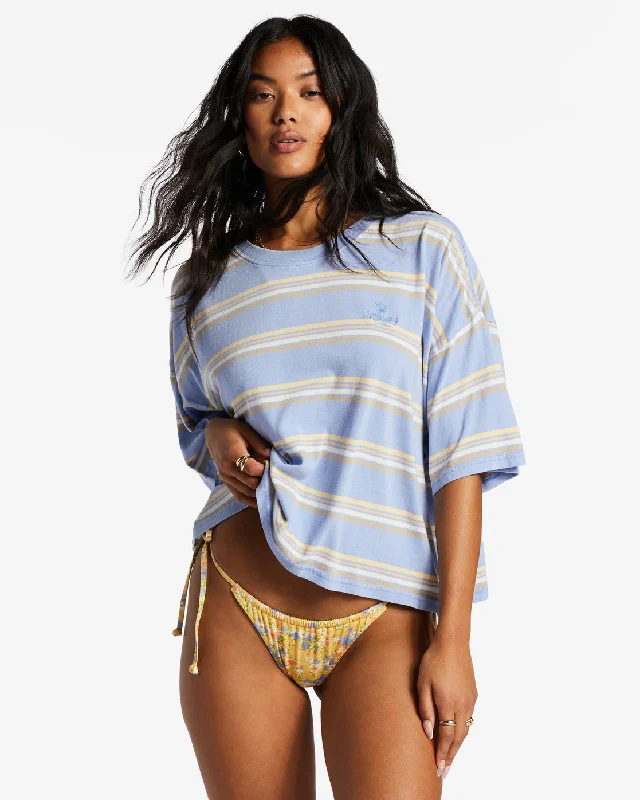 Feeling Free Boxy T-Shirt - Outta The Blue-- Graphic Embroidered Appliqued