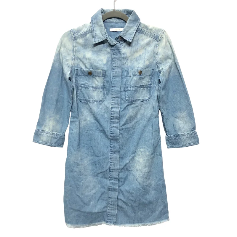 Dress Casual Short By 7 For All Mankind In Blue Denim, Size:Xs Tunic Top Casual