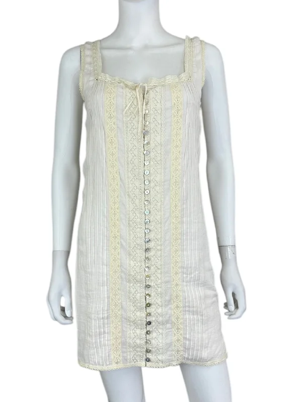 Spell & the Gypsy Cream Lace Mini Dress Size XS Comfortable Polka Dot Mini Dress
