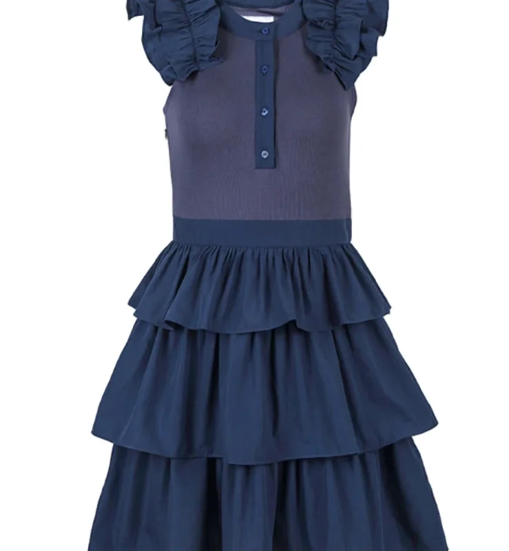 Ellie Dress In Navy Tunics Denim casual