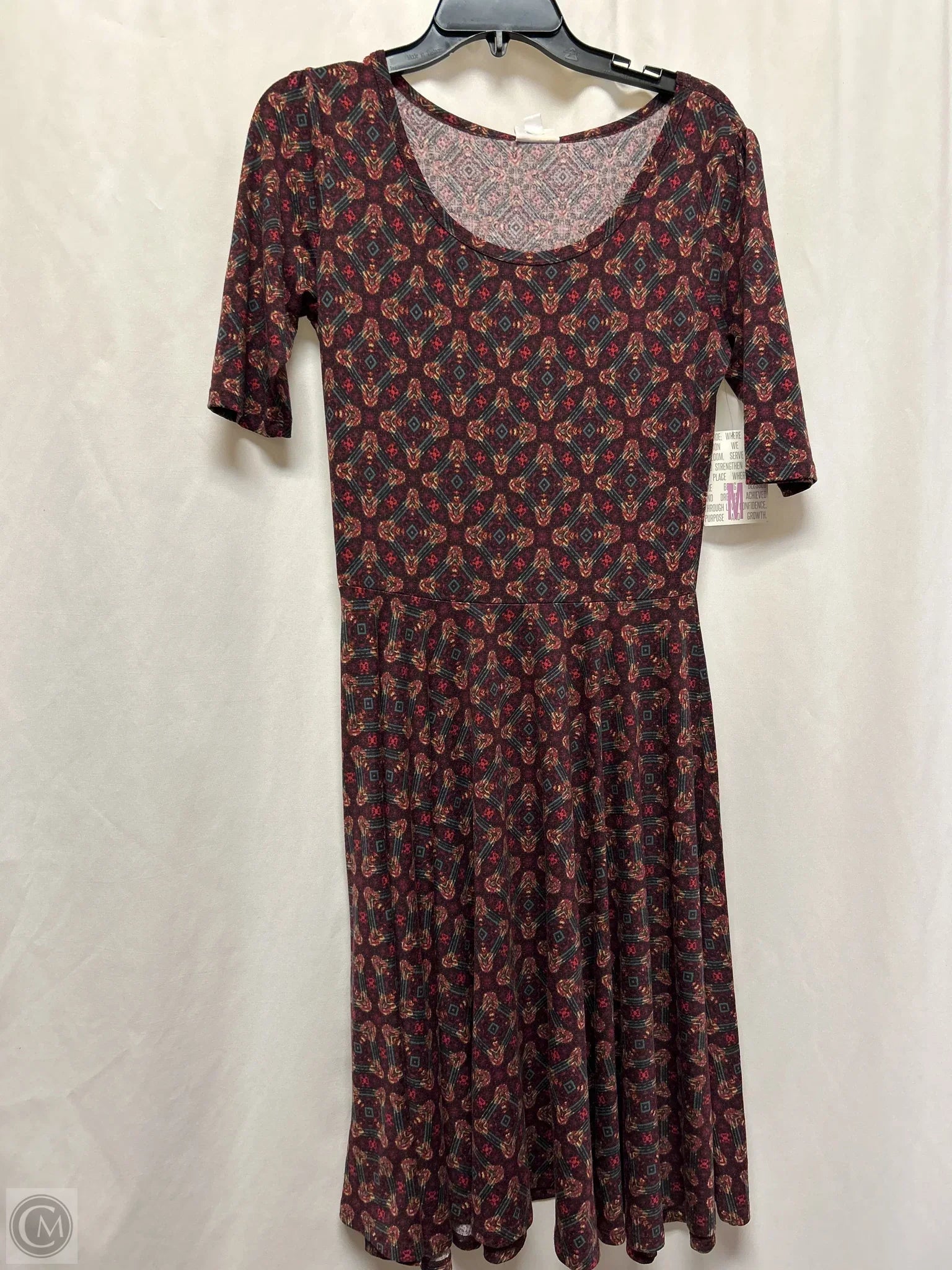 Dress Casual Midi By Lularoe In Maroon, Size: M Tunics Sophisticated sleek