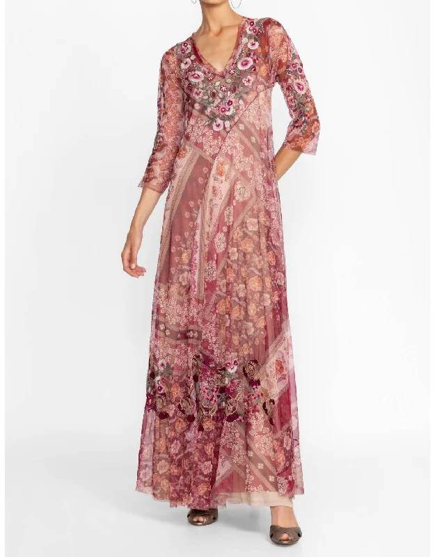 Cardinal Mesh Dress (Slip) In Multi Tunics Occasion special