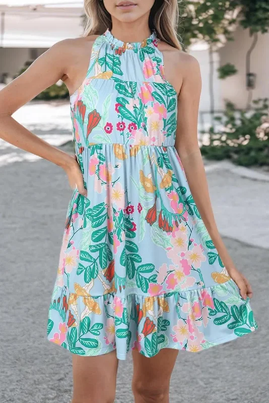 Get Ready for Summer with our Floral Mini Dress Classic Casual Mini Dress