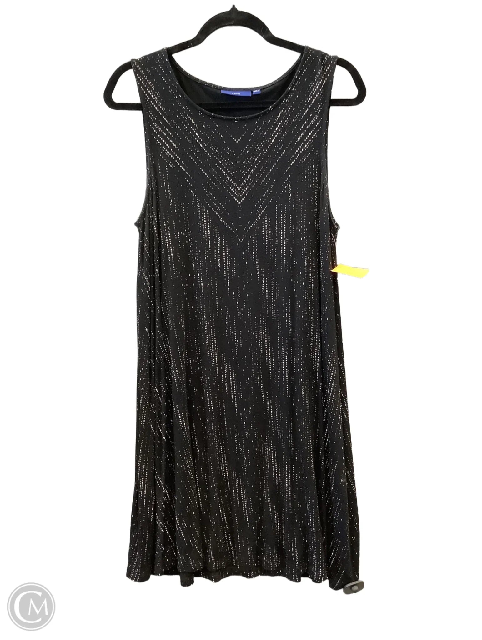 Dress Casual Midi By Apt 9 In Black, Size: L Tunic Top Casual