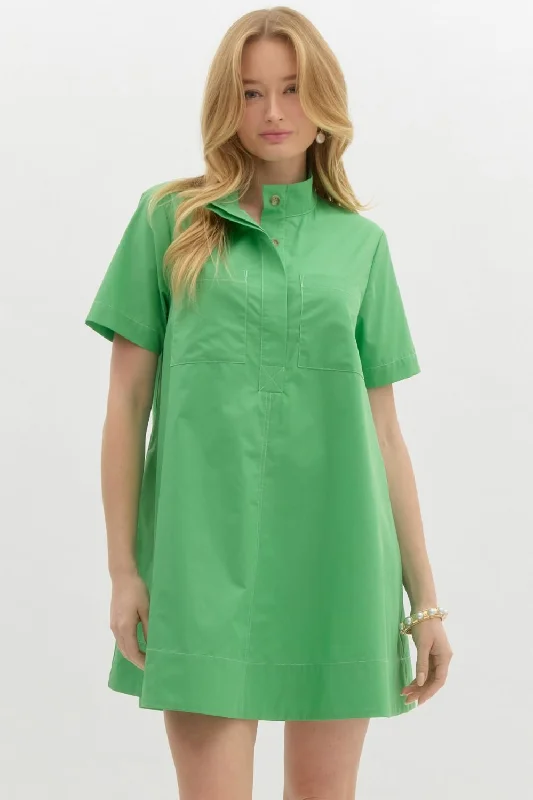 Swing Mini Dress Trendy Cut-Out Mini Dress