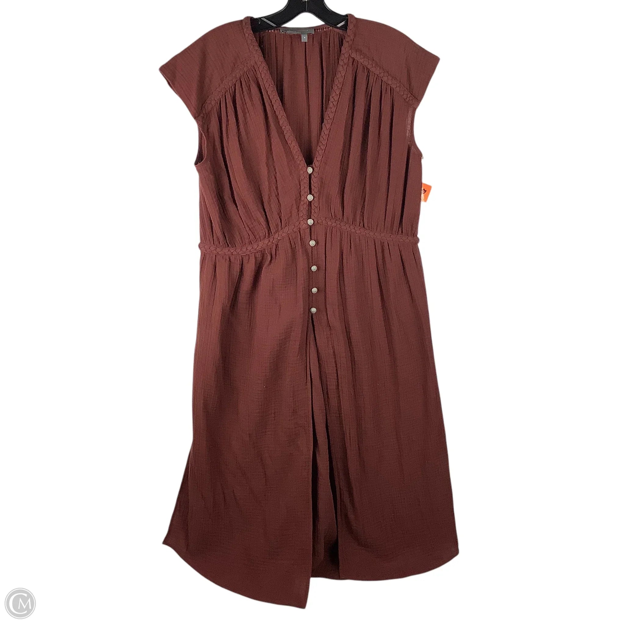 Dress Casual Maxi By Anthropologie In Brown, Size: M Tunics Seasonal trendy