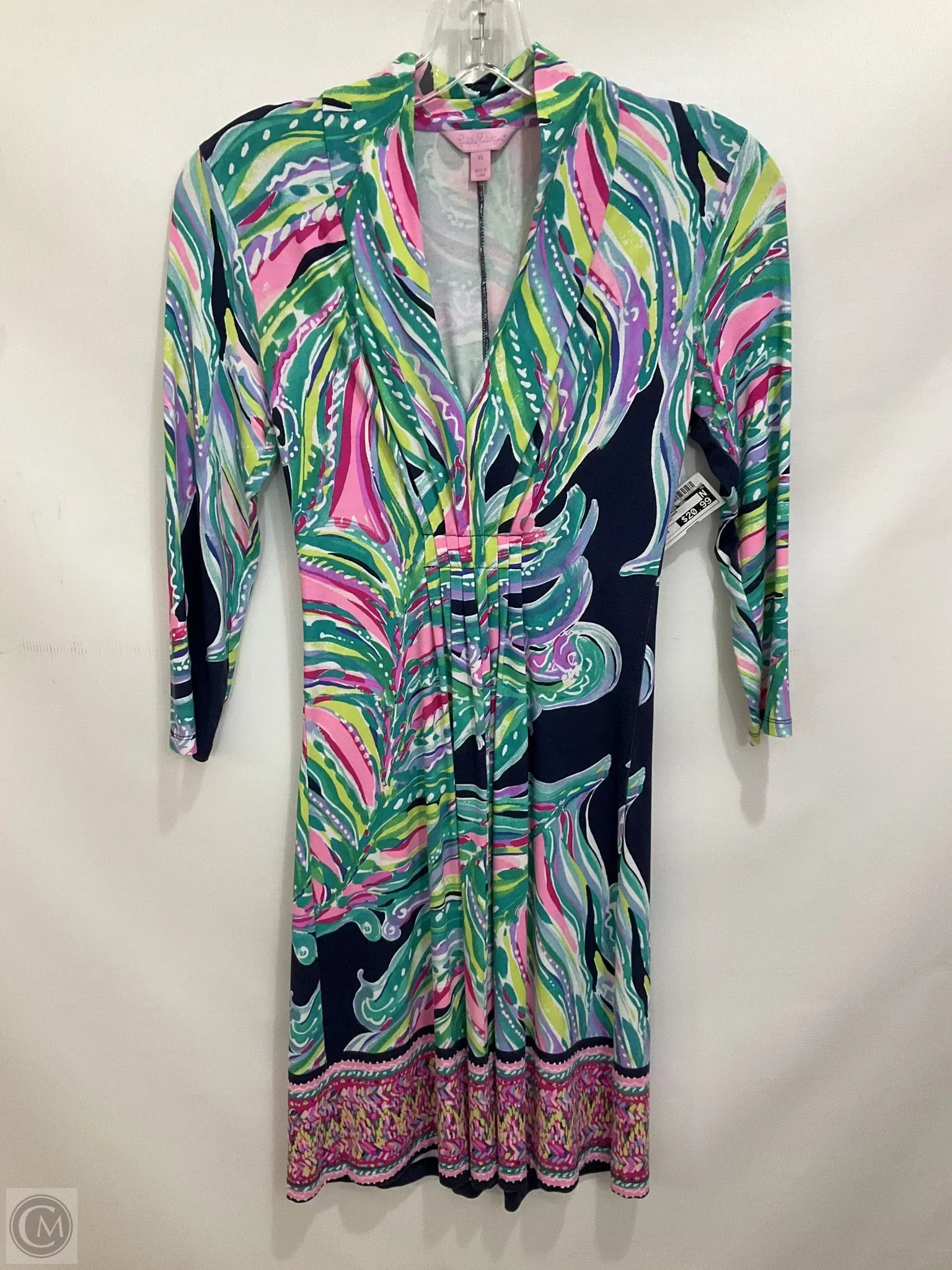 Dress Designer By Lilly Pulitzer In Floral Print, Size: Xs Tunics Silk luxurious