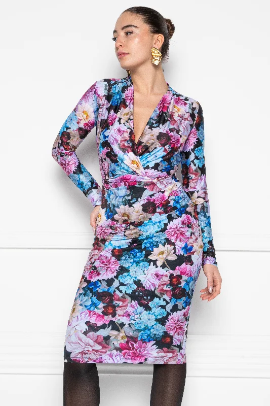 Ranit La Vie En Fleur dress Boat Neckline Classic