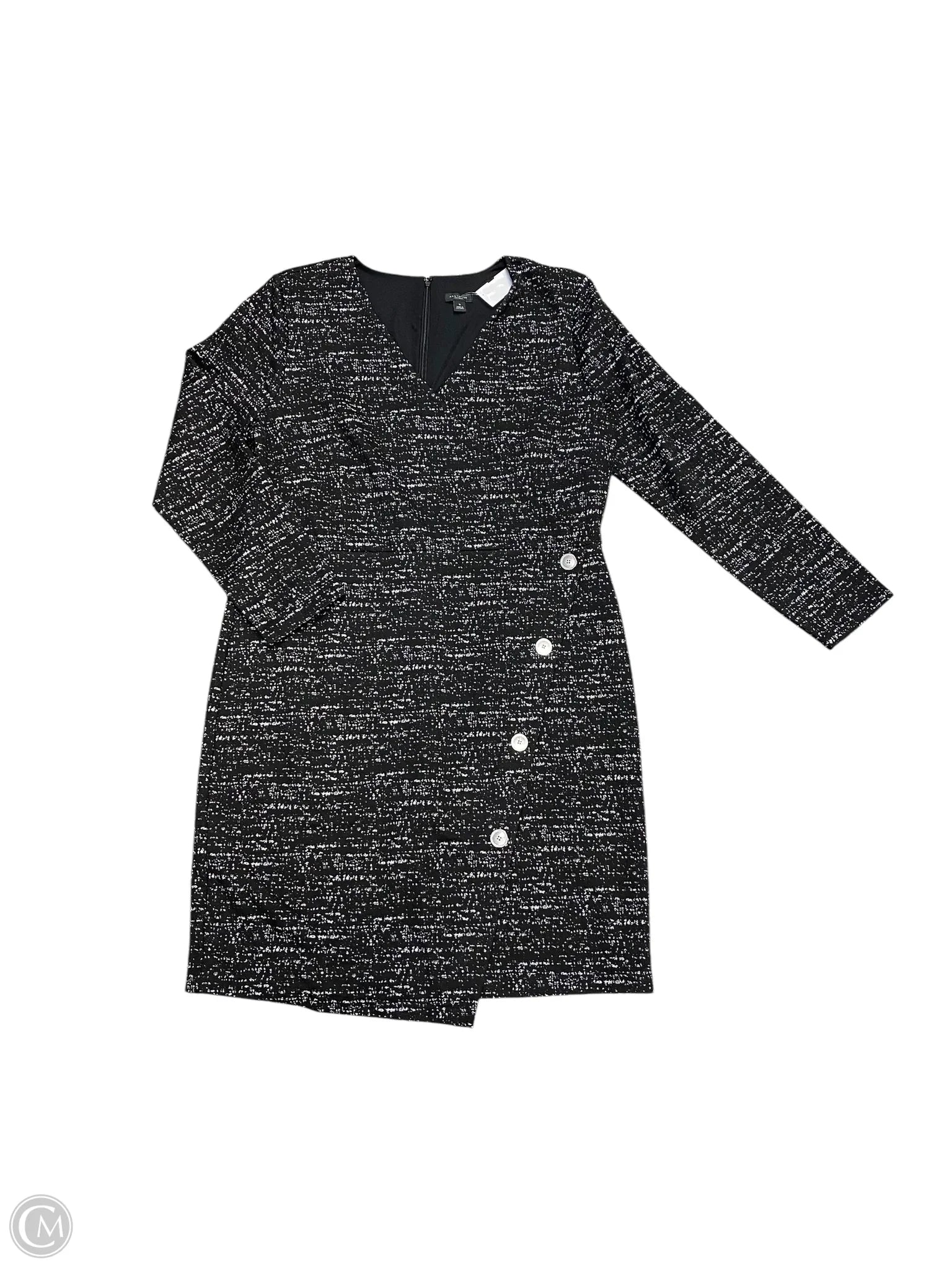 Dress Work By Ann Taylor In Black & White, Size: 16 Tunics Gym athletic