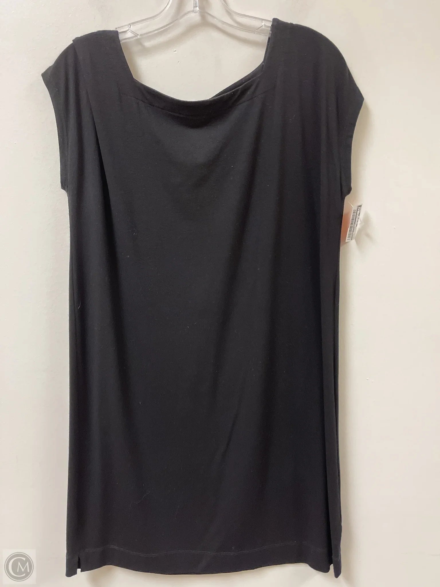 Dress Casual Short By Eileen Fisher In Black, Size: M empire Waist empire