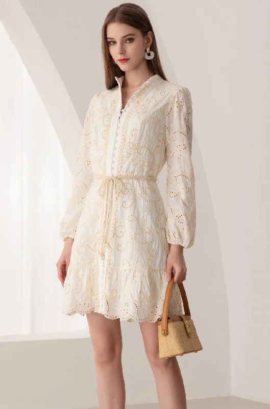 Jaya Mini Dress - White - GDS Tunics Trousers formal