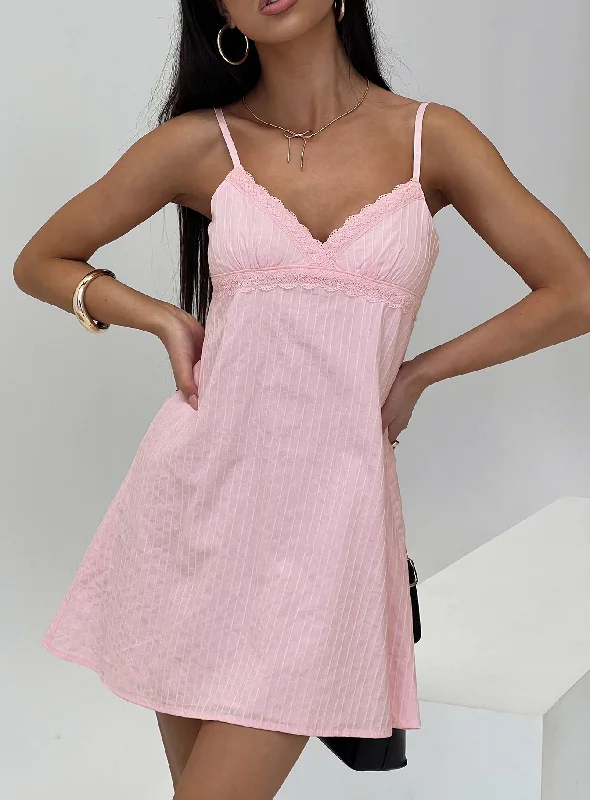 Lunya Mini Dress Pink Tunics Gym athletic