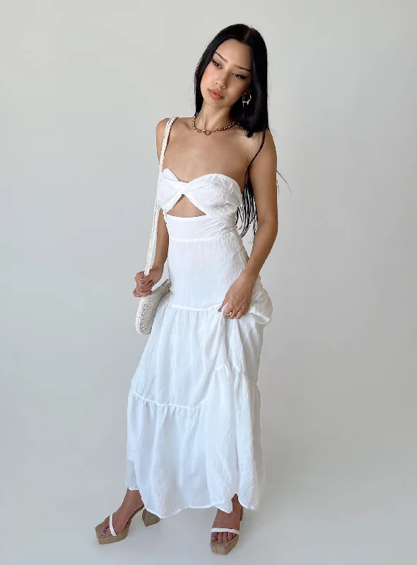 Allie Maxi Dress White Tunics Versatile functional