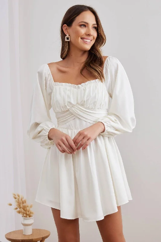 Riviera Mini Dress - White Tunics Cozy soft